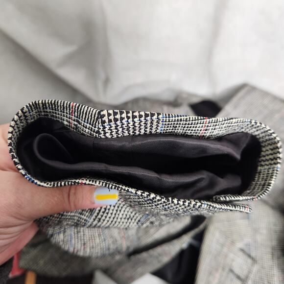 Burberry 100% Silk Plaid Check Blazer Sport Jacket Broken Buttons Glenn Plaid - Picture 16 of 16